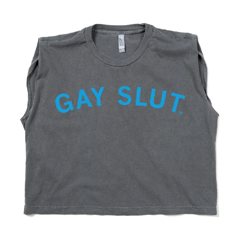 Gay Slut Muscle Crop Top