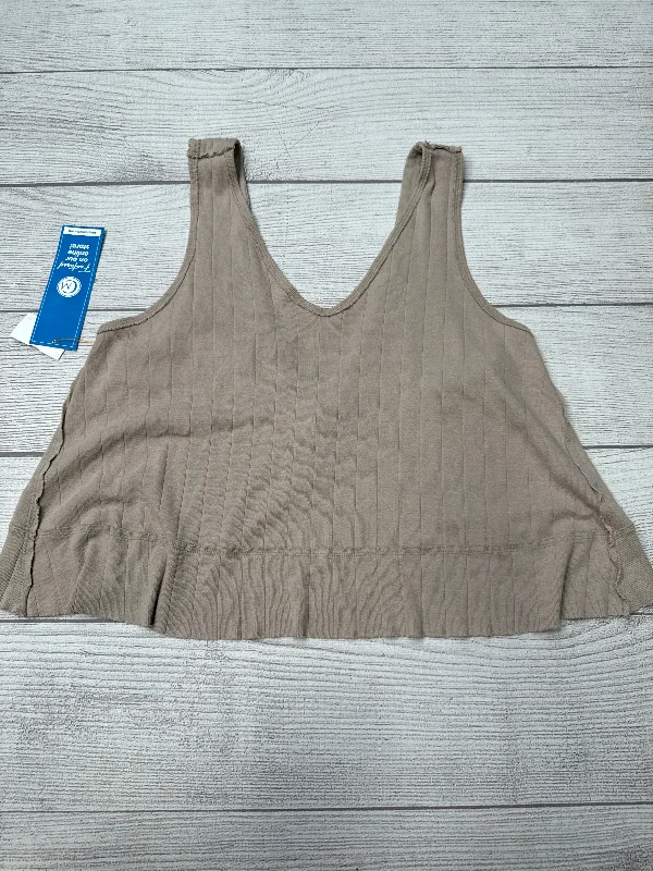 Top Sleeveless By Free People In Brown, Size: M