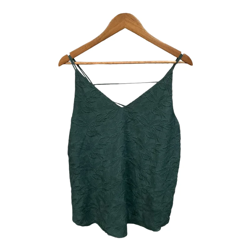 Top Sleeveless By Loft In Green, Size: L