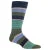 Hot Sox Mens Multi Mixed Stripe Crew Socks