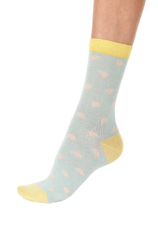 Dots & Stripes - Lemon & Blue Pastel